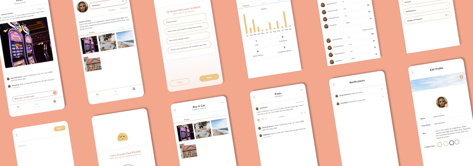 Wish Social App preview