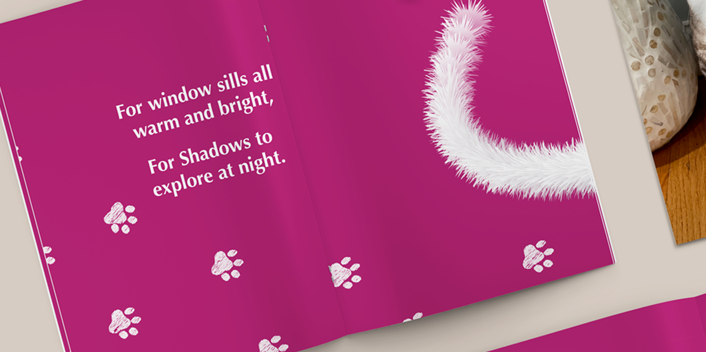 Tamed cat Magazine quote Mock up