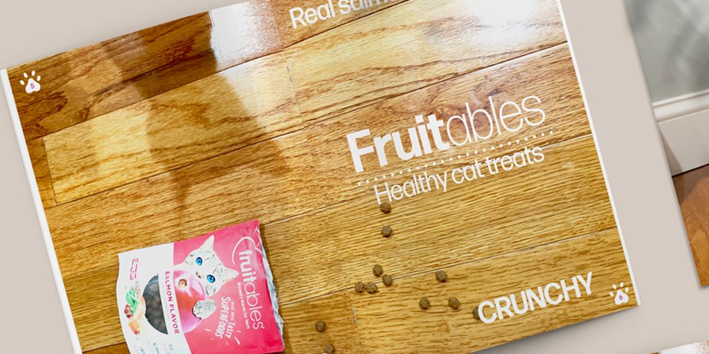 Tamed cat Magazine product cat treat Mock up