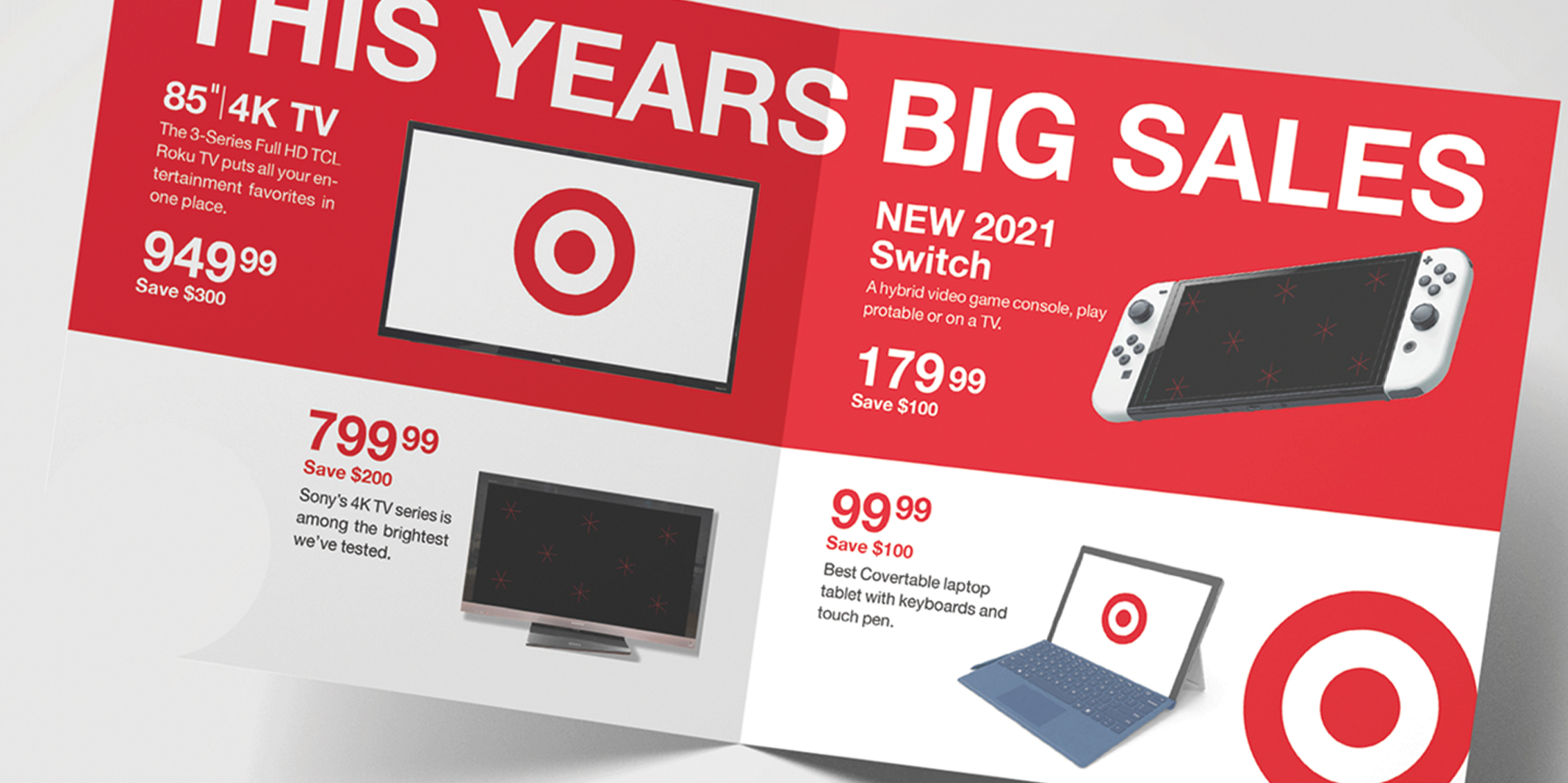 target black friday brochure inside mock up