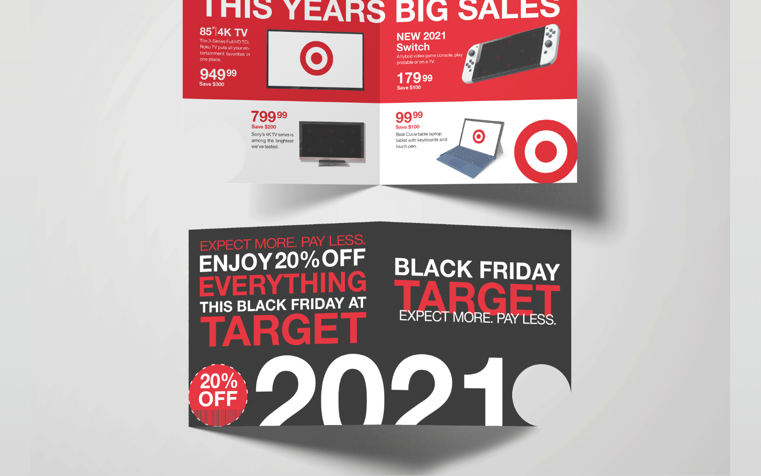 target black friday brochure full mock up