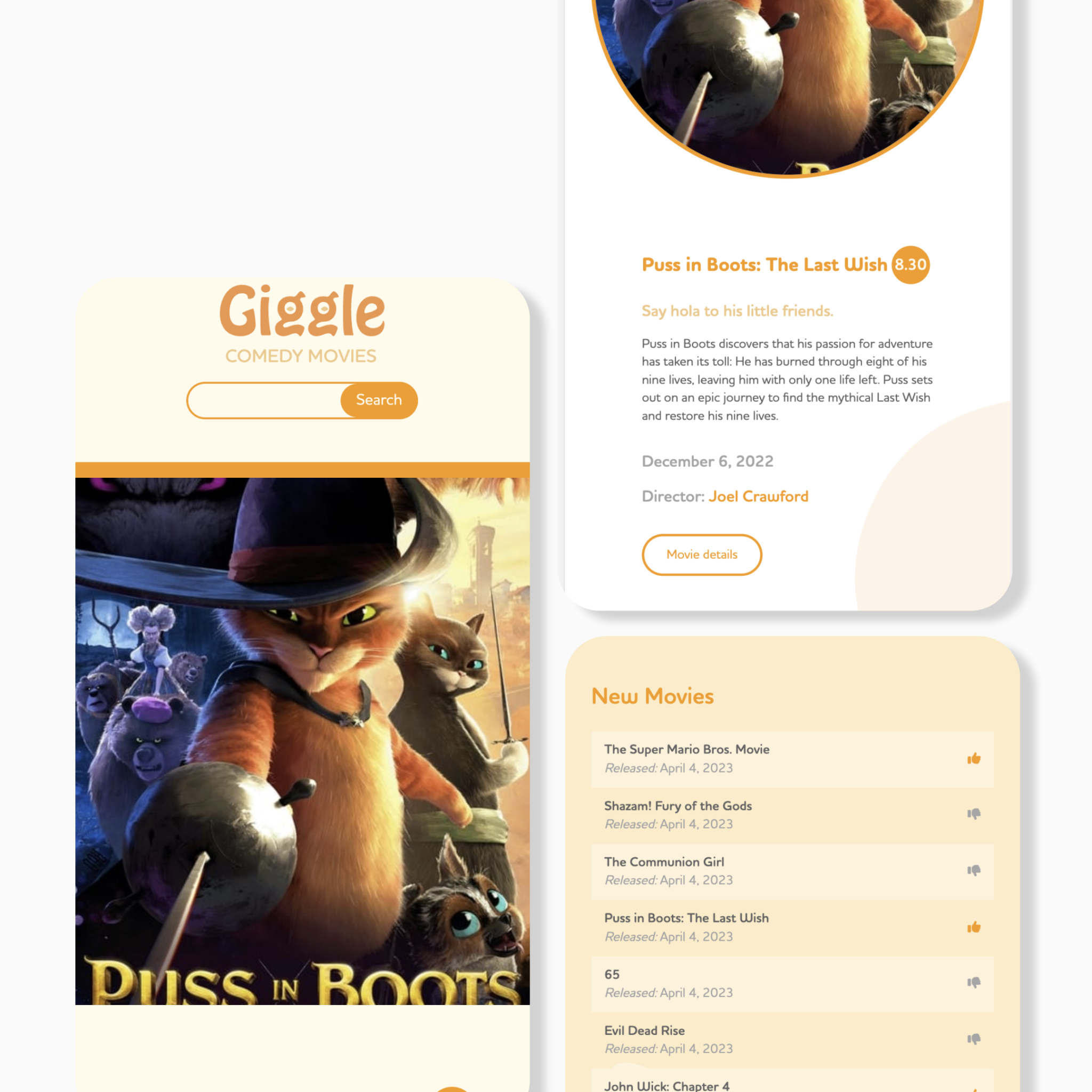 giggle mobile mock up
